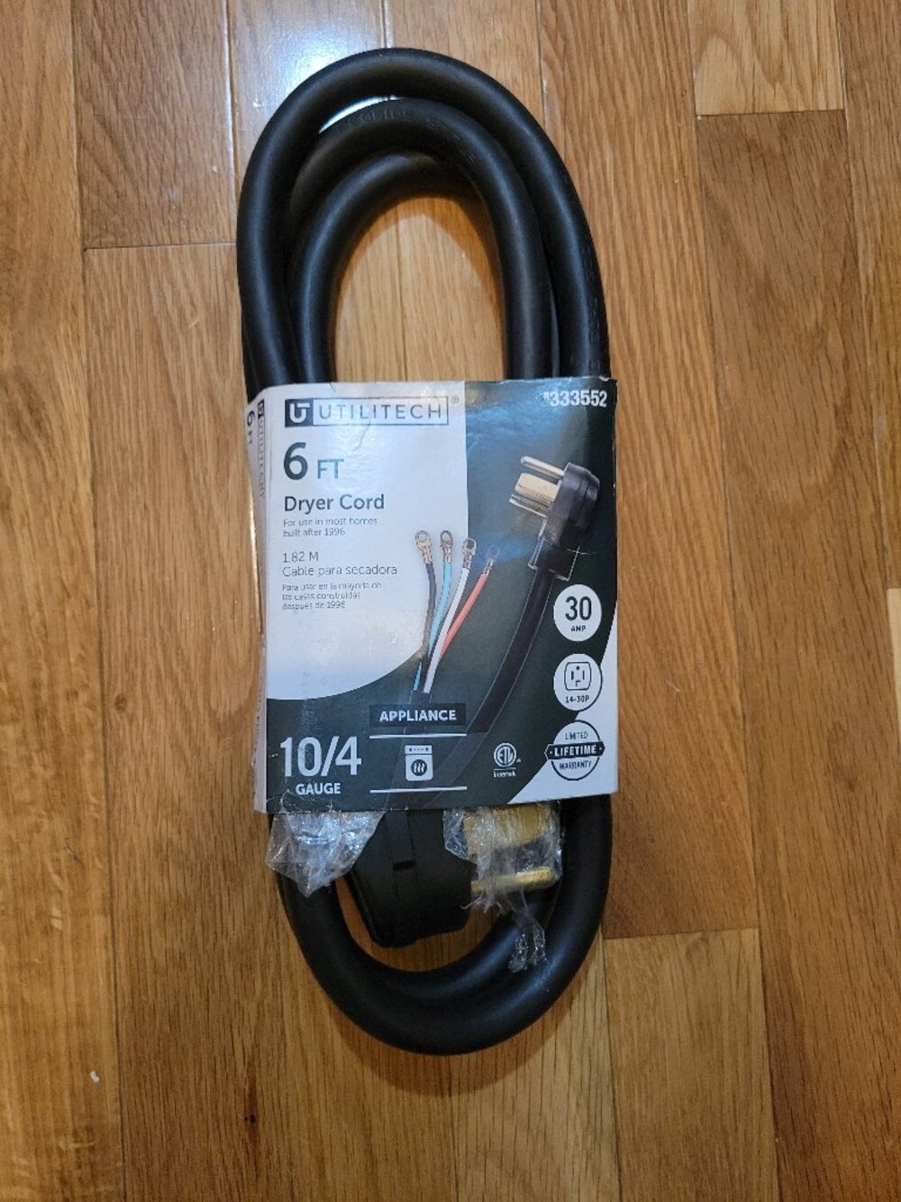 Nwt dryer 6ft cord Utilitech
